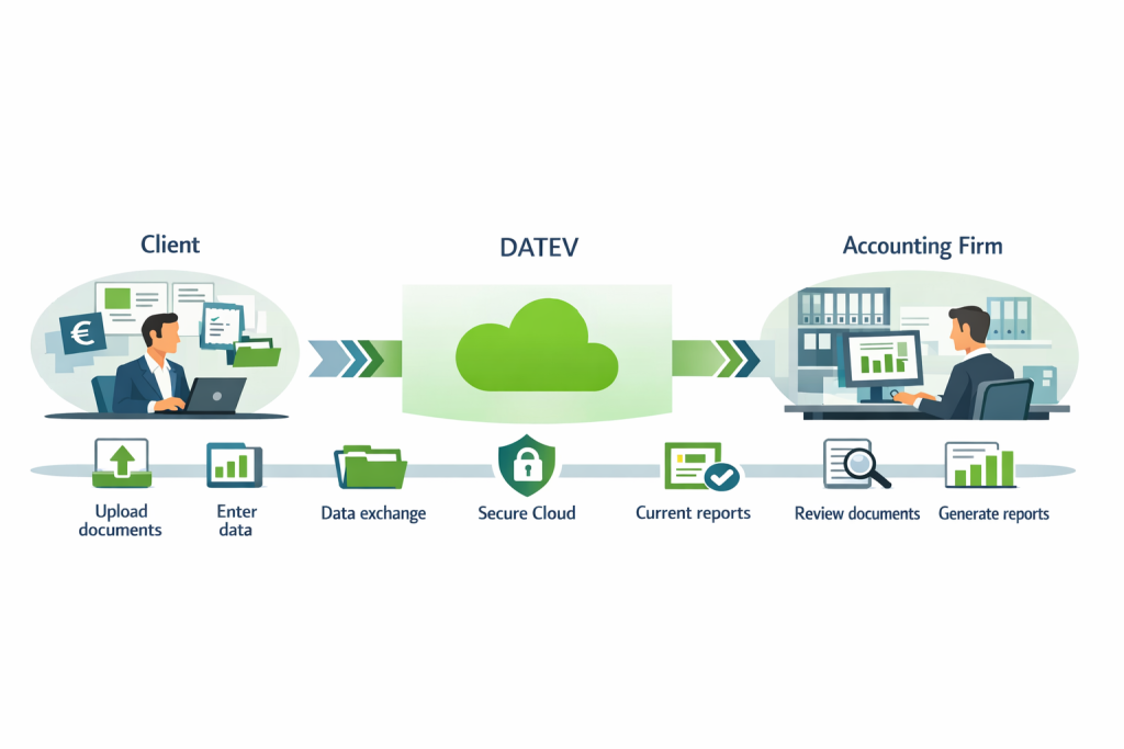 DATEV Grafik über Datenaustausch und Digitalisierung